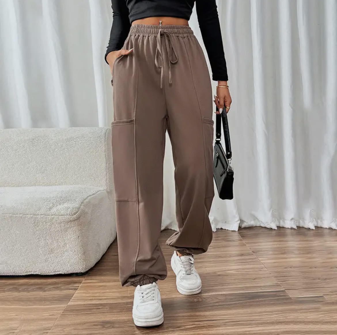 Pocket Elastic Sweatpants