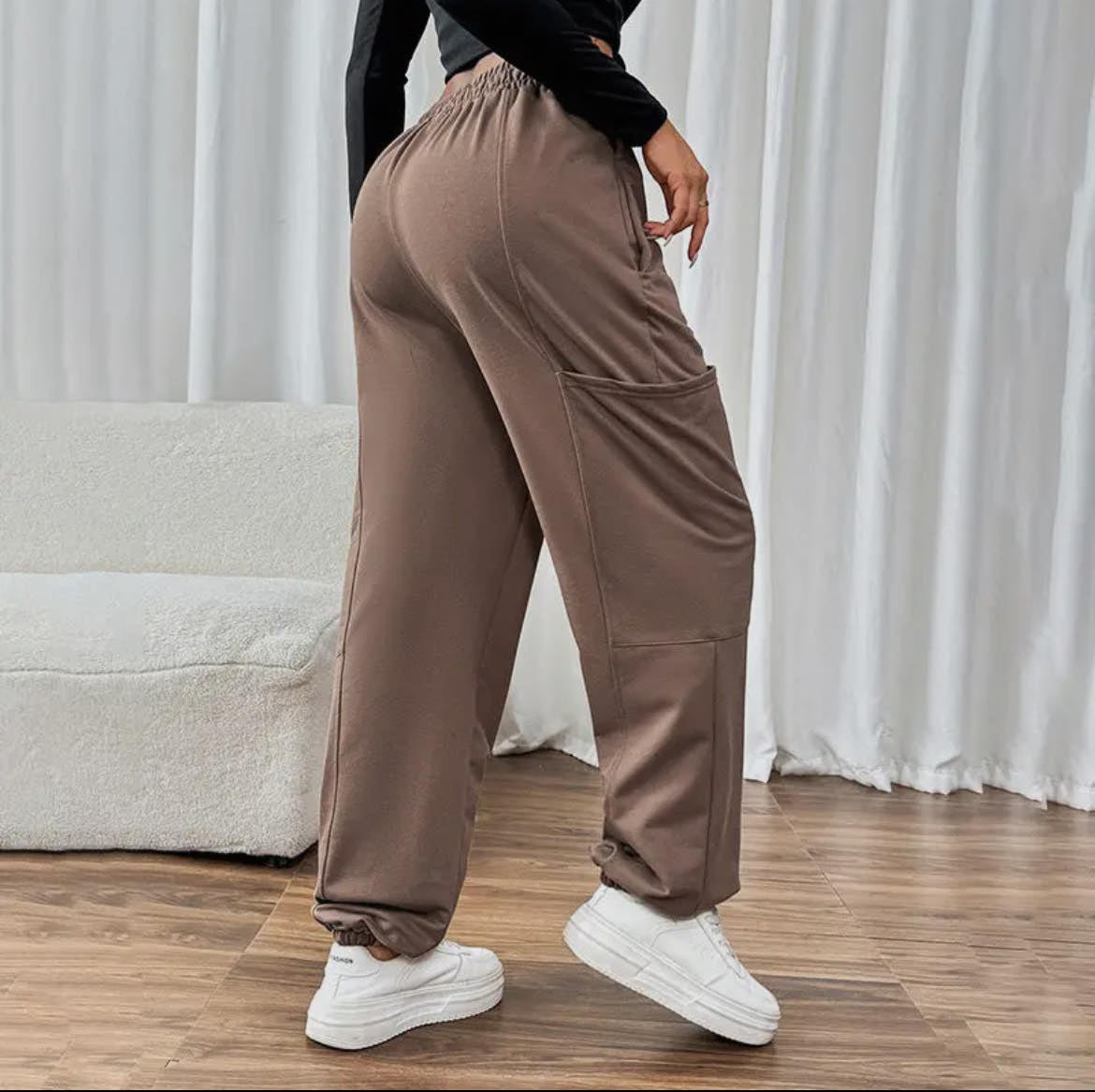 Pocket Elastic Sweatpants