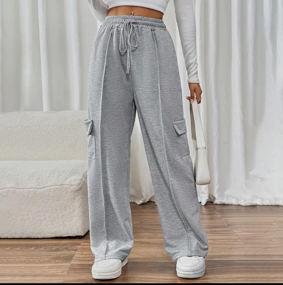 Pocket Elastic Sweatpants