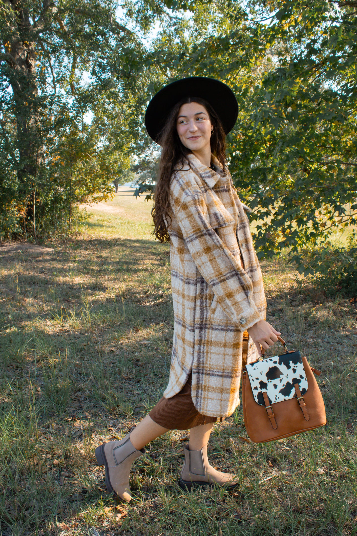 Western Plaid Oversized Shacket