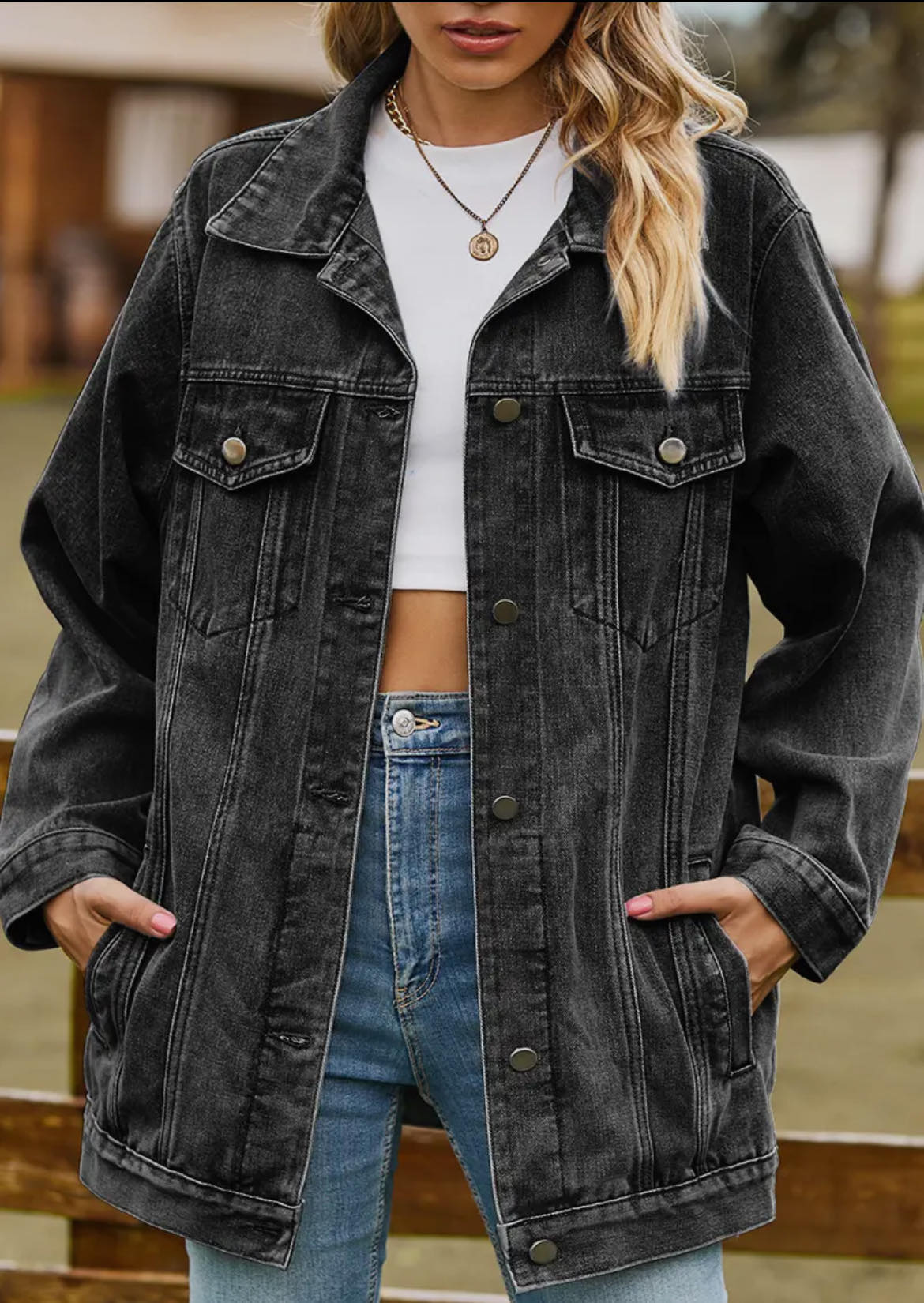 Oversized Dandy Denim Jacket